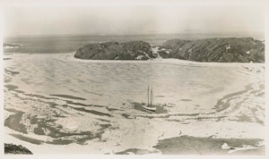 Image of The Bowdoin melting out of winter quarters